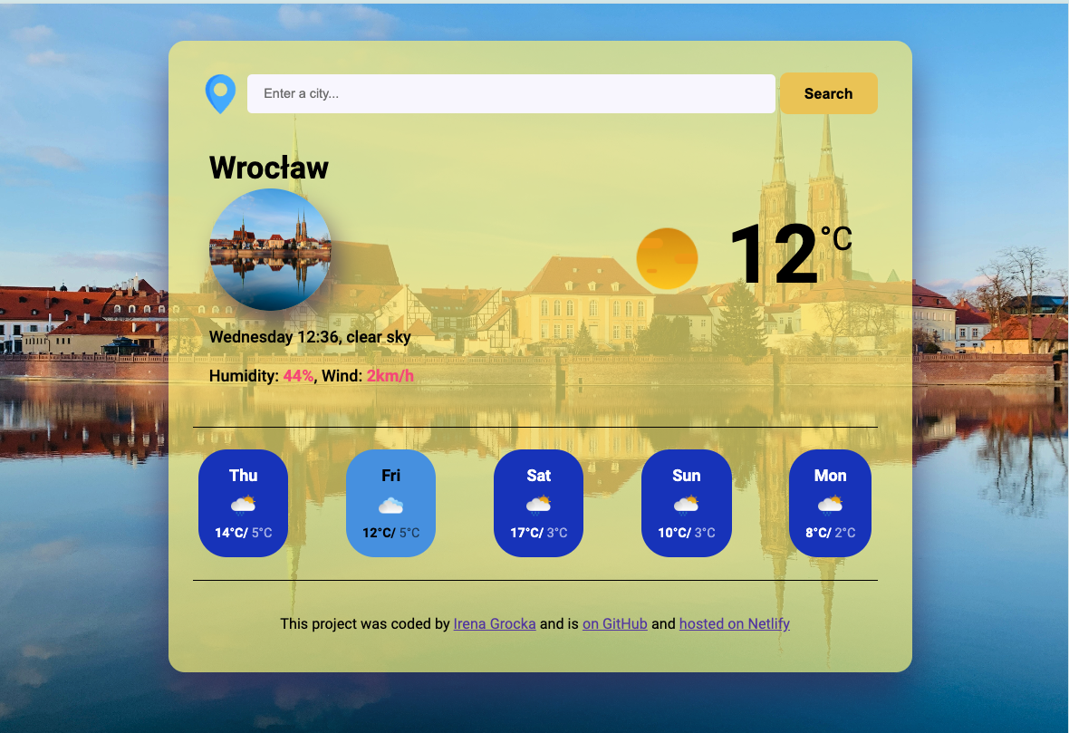 image of forecast app